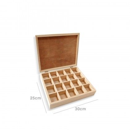 Organizador Cpsulas Caf Madeira 30X25CM