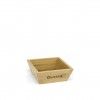 Tigela Bambu Quttin Retangular 12X12X5cm