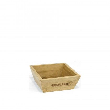 Tigela Bambu Quttin Retangular 12X12X5cm