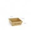 Tigela Bambu Quttin Retangular 12X12X5cm
