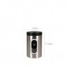 Frasco Cozinha Vidro e Inox 11X17.8cm