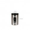 Frasco Cozinha Vidro e Inox 12.1X19.6cm