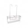 Cesta Banho Alluma com Ganchos Branco 14X36X45cm