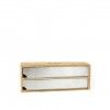 Dispensador Bambu Duplo Filme / Alumnio 33.5X13X5.5cm