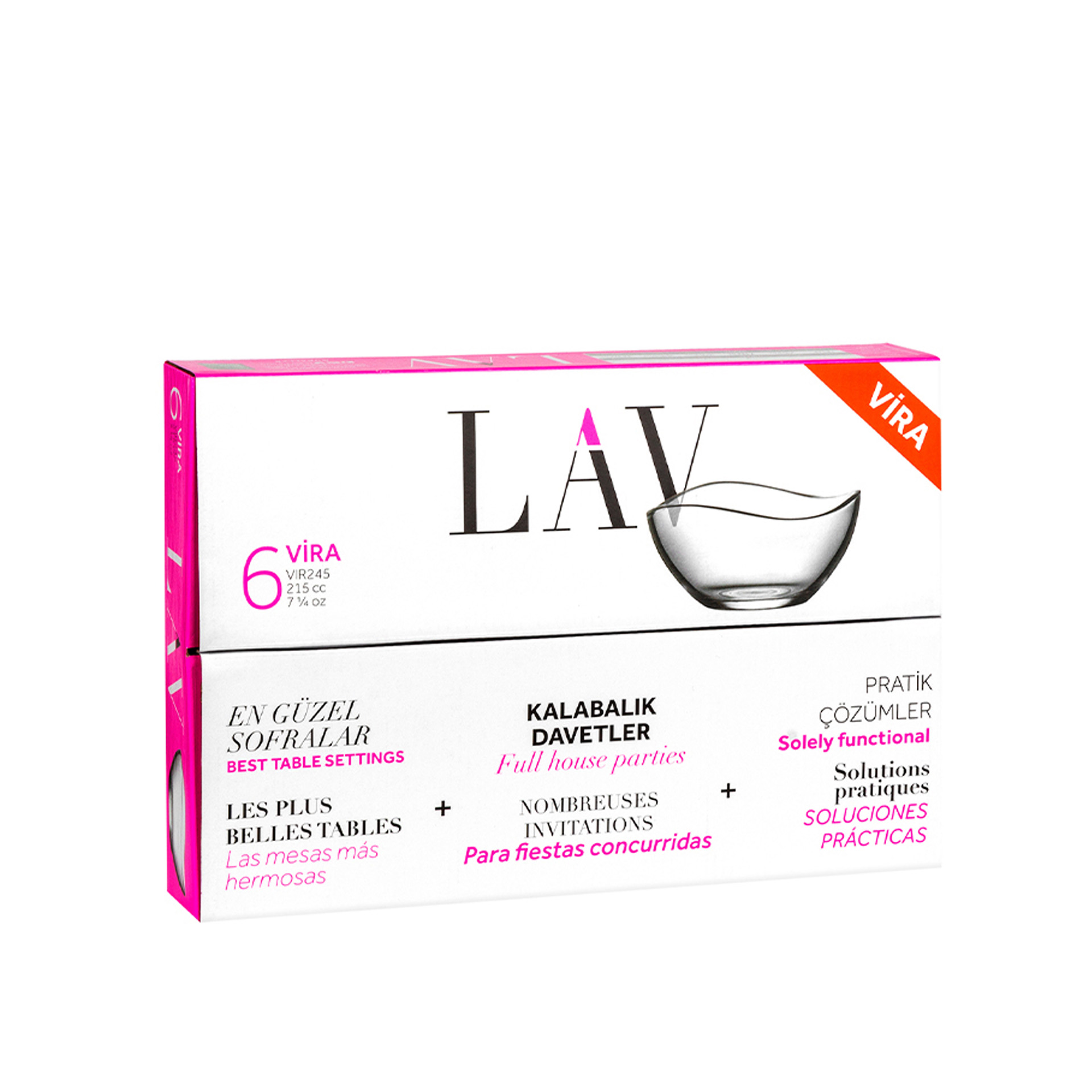 Taça Aperitivo Vira 220ml 10.5cm Pack 6