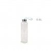 Garrafa Vidro Anna Tampa Metal 600ML