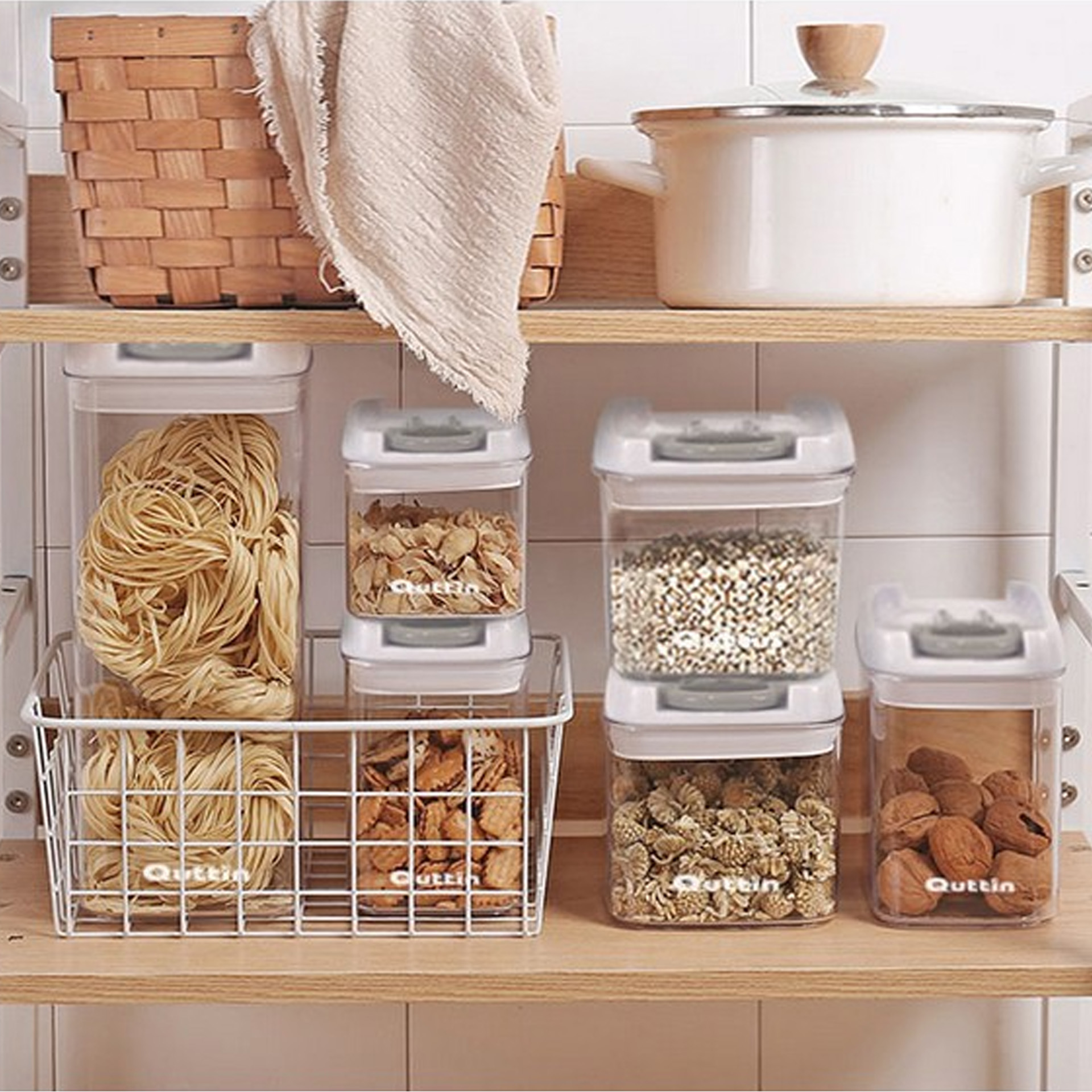 Caixa Hermética Quttin Plástico Quadrada 300ml