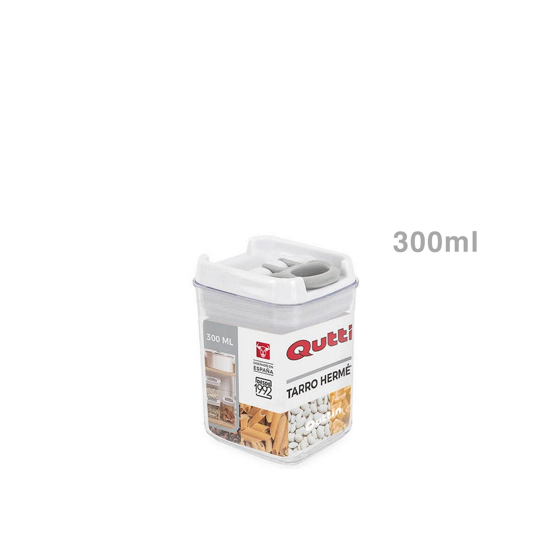 Caixa Hermética Quttin Plástico Quadrada 300ml