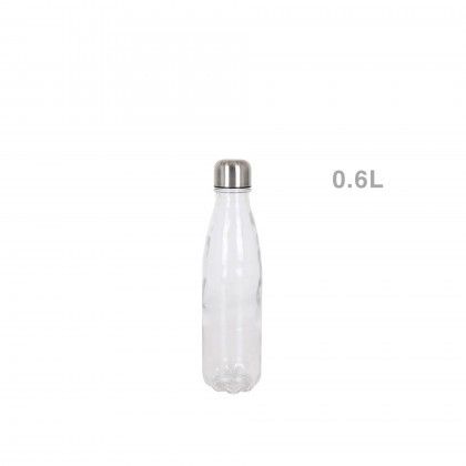 Garrafa Vidro Tampa Metal 600ML