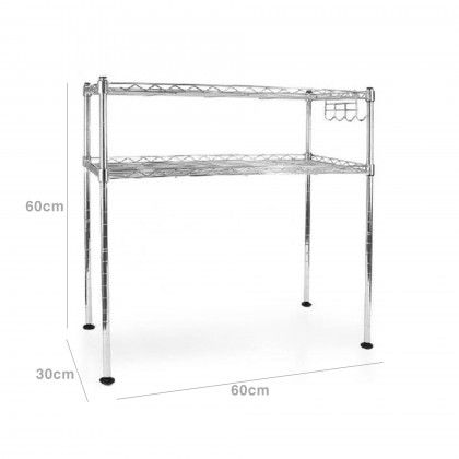 Estante Cromada 2 Nveis 60X30X60CM