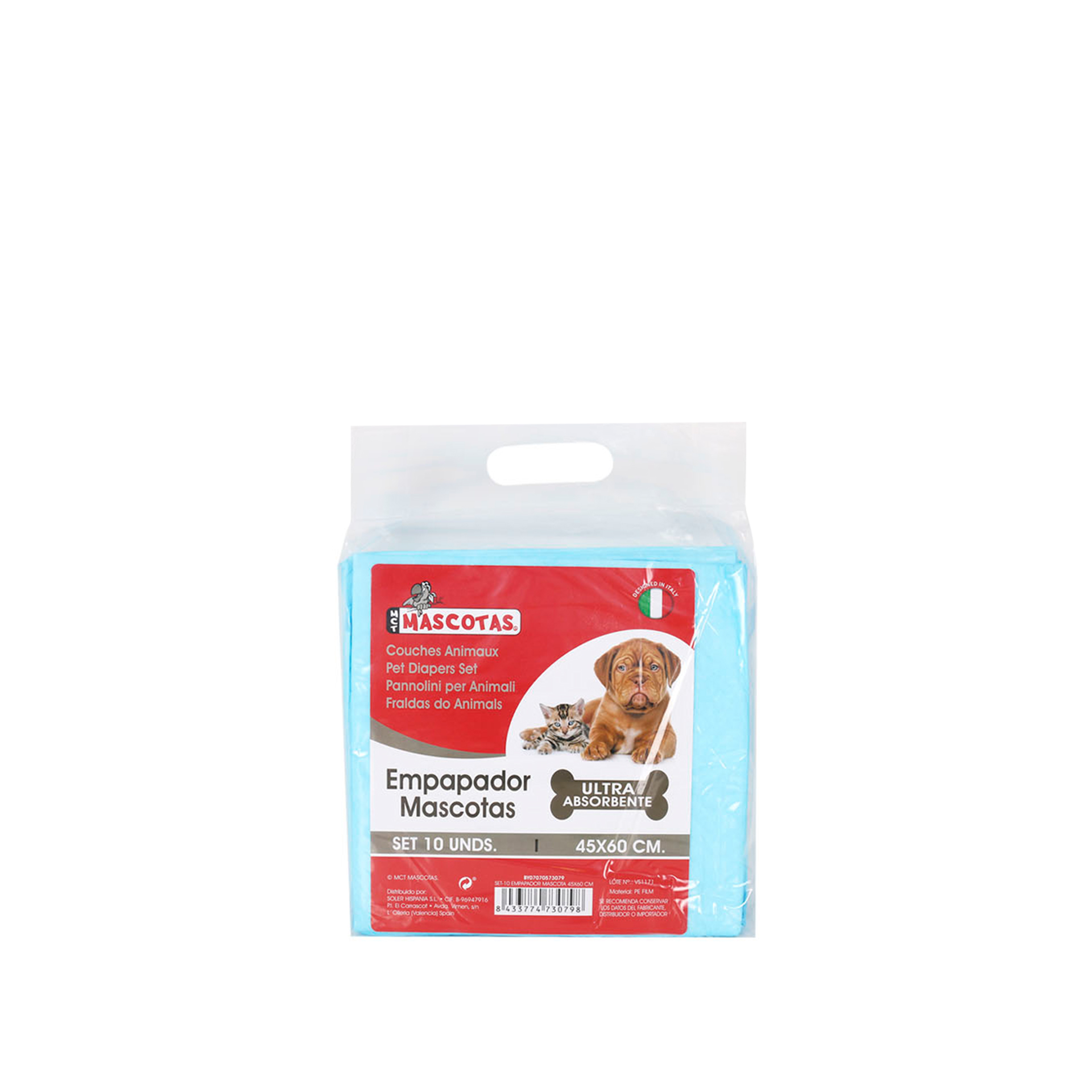Tapete Absorvente Animal 45X60CM Pack 10