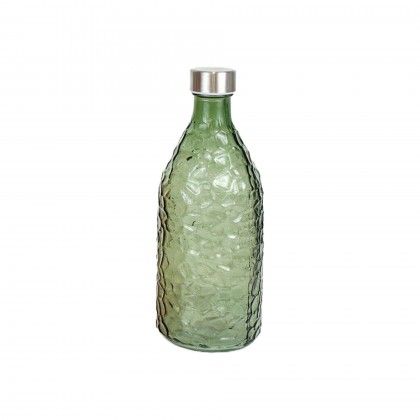 Garrafa Vidro Tampa Metal 1L
