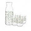 Conjunto Garrafa Vidro 1.2L + 4 Copos 475ML