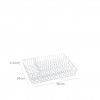 Organizador Multiusos Metal Branco 36X26X4.5CM