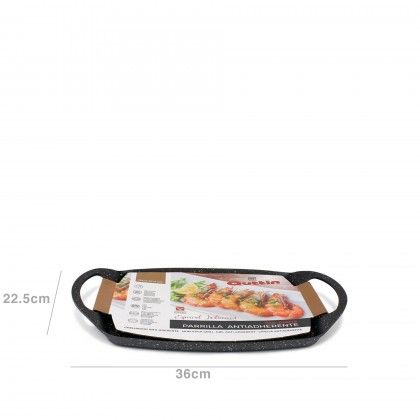 Grelhador Antiaderente Preto 36X22.5X1.6CM