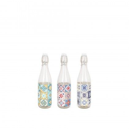 Garrafa Vidro Azulejos 0.5L