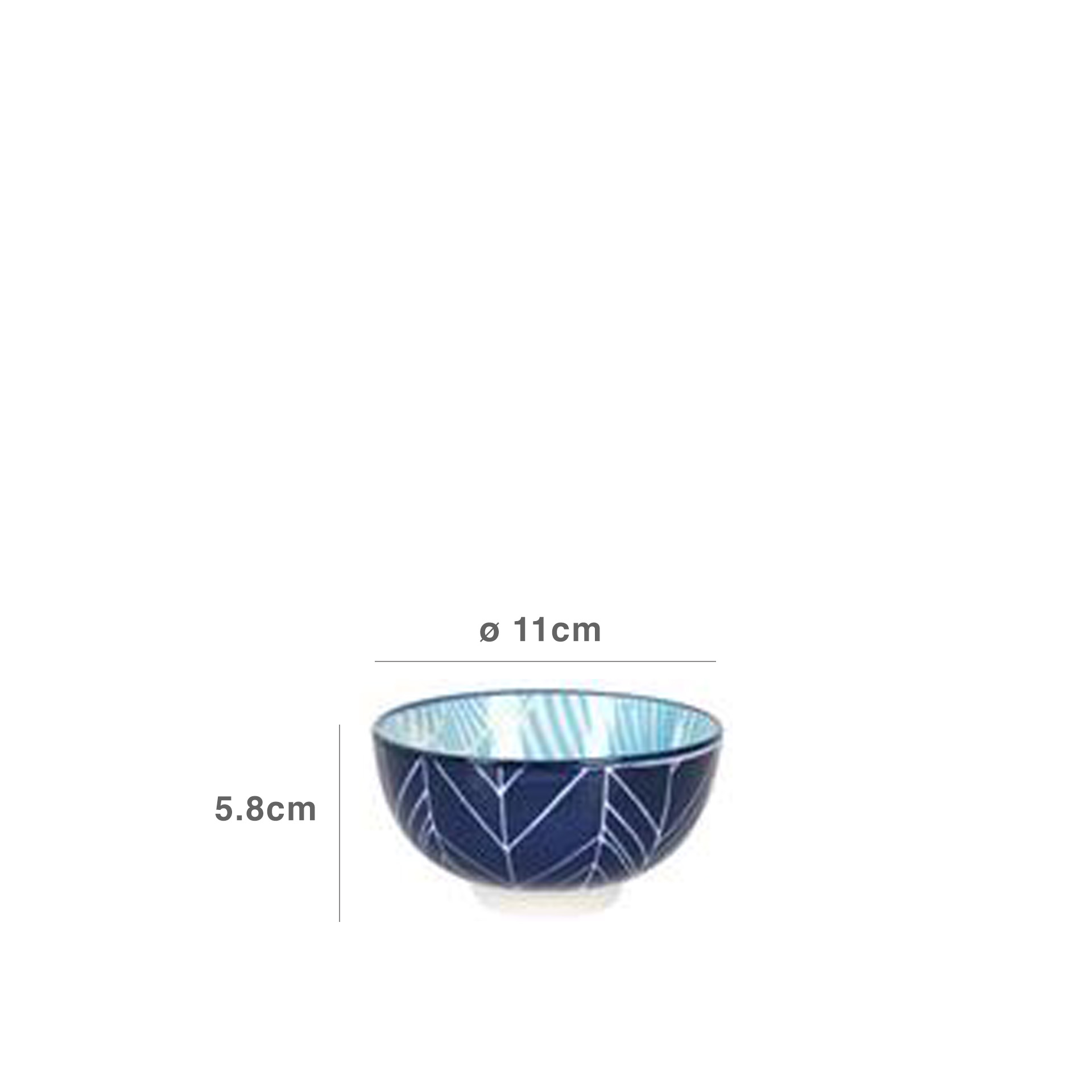 Tigela Porcelana Japo 11X5.8CM