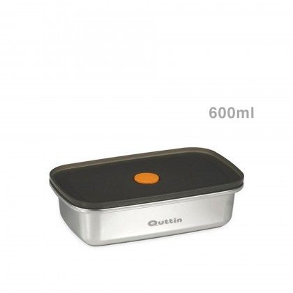 Fiambreira Ss Hermtica Retangular 600ml