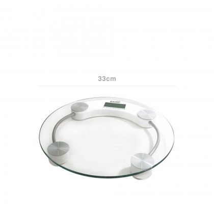 Balana Digital Wc Vidro Redondo 150Kg 30X30X3.5cm