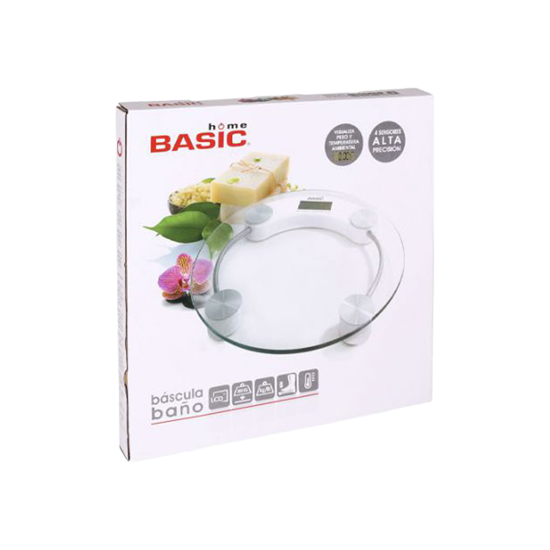 Balança Digital Wc Vidro Redondo 150Kg 30X30X3.5cm