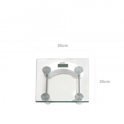Balana Digital Wc Vidro Quadrado 150Kg 30X30X3.5cm