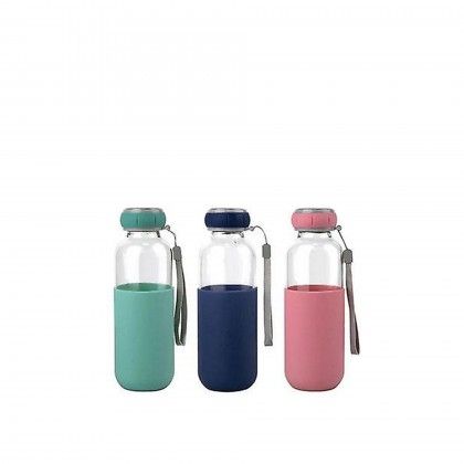 Garrafa gua Vidro / Silicone 300ml