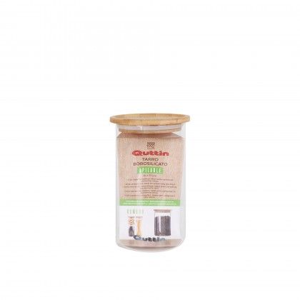 Frasco Hermtico Quttin Tampa Bambu 10X17CM