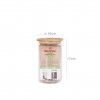 Frasco Hermtico Quttin Tampa Bambu 10X17CM