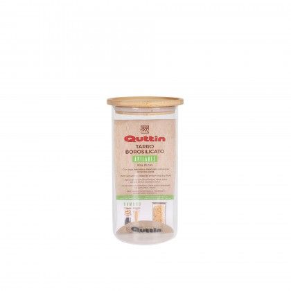 Frasco Hermtico Quttin Tampa Bambu 10X21CM