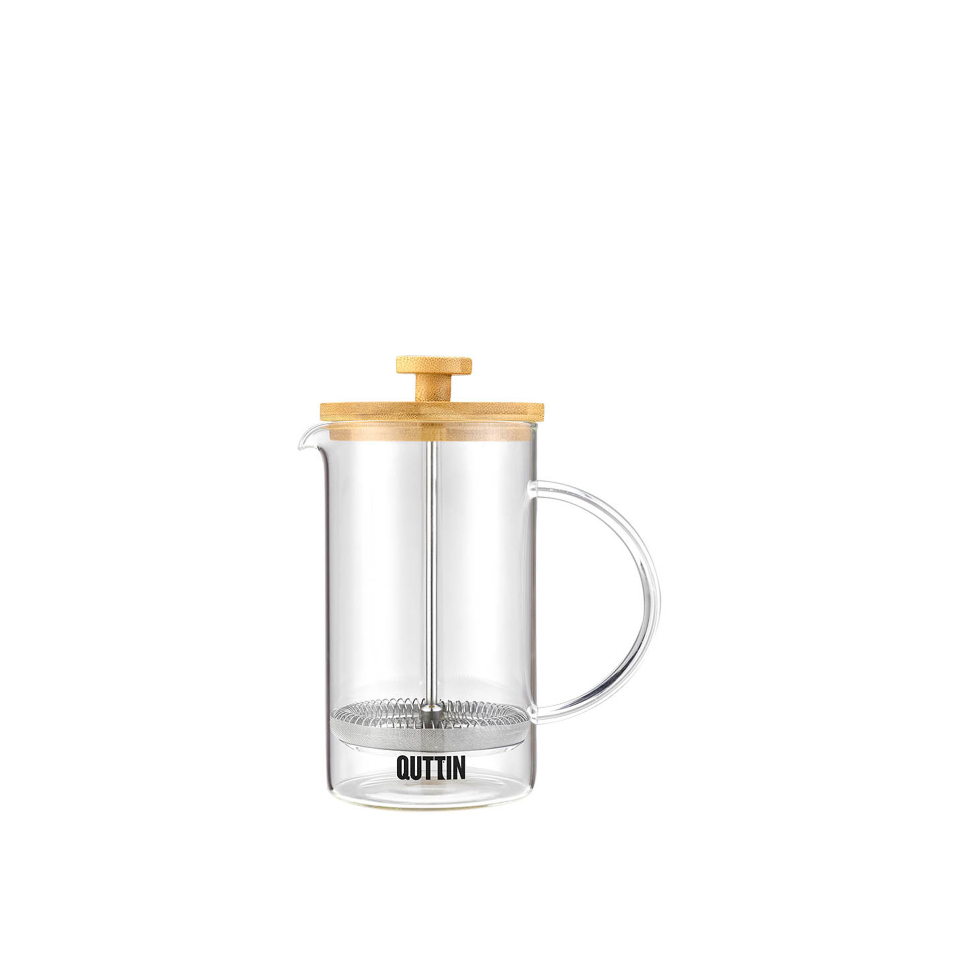 Jarro Vidro Café / Chá Tampa Bambu 600ml