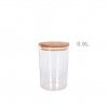 Frasco Plstico Tampa Madeira Redondo 2300ml