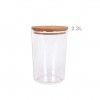 Frasco Plstico Tampa Madeira Redondo 2300ml