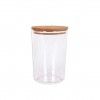 Frasco Plstico Tampa Madeira Redondo 2300ml