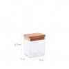 Aucareiro Plstico Tampa Madeira 7X7X8.7CM