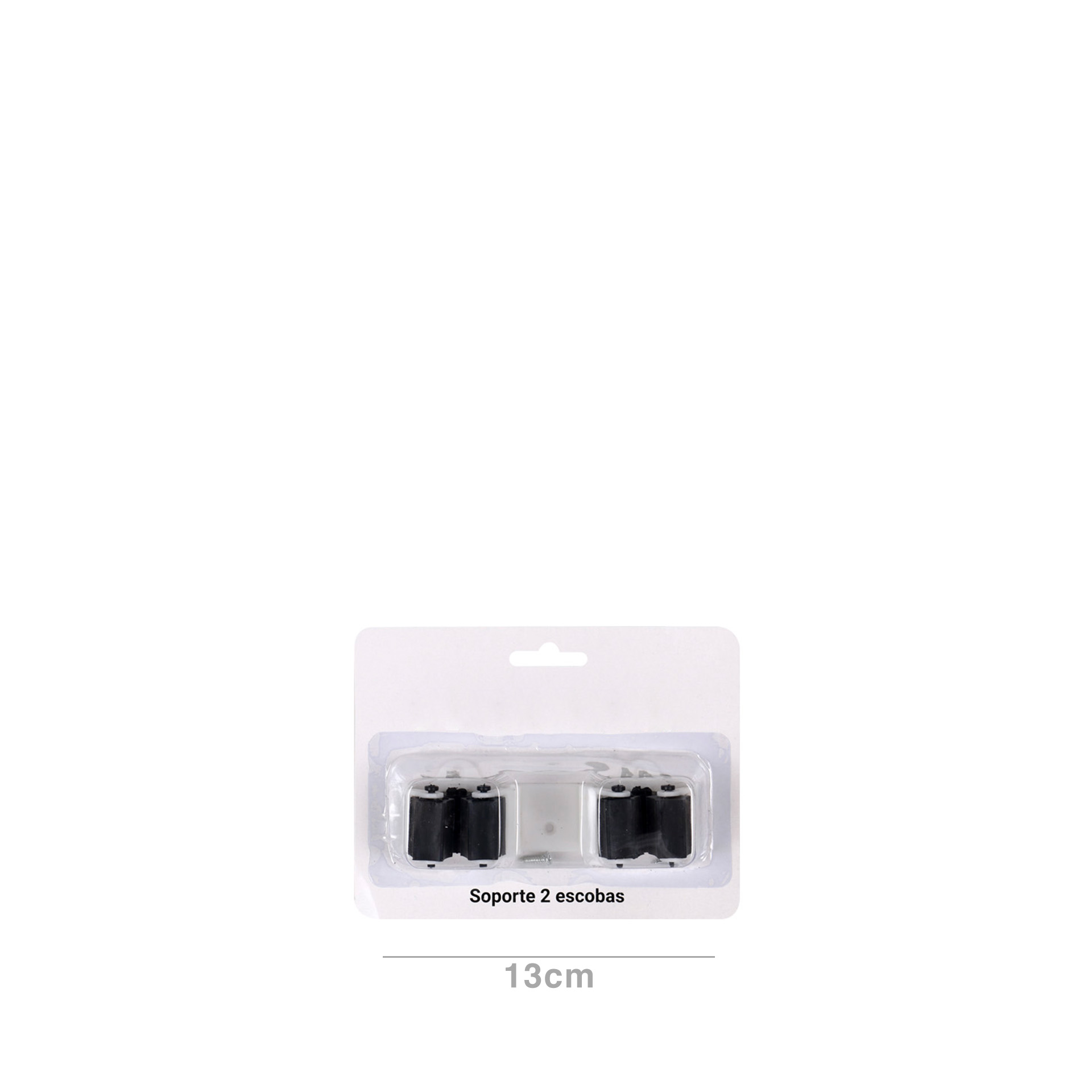 Suporte Vassoura Duplo 13X3X4CM