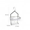 Cabide para Banho Metal 2 Nveis 27.5X12.5X50.5CM