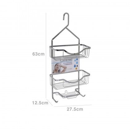 Cabide para Banho Metal 3 Nveis 27.5X12.5X63cm