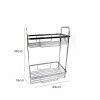 Estante Metal 2 Nveis 29X18X39cm