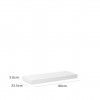 Estante Parede MDF Branco 23.5X60X3.8CM