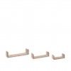 Estante Parede MDF Castanho 22/32/42CM Pack 3