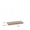 Estante Parede Castanho 23.5X60X1.5CM
