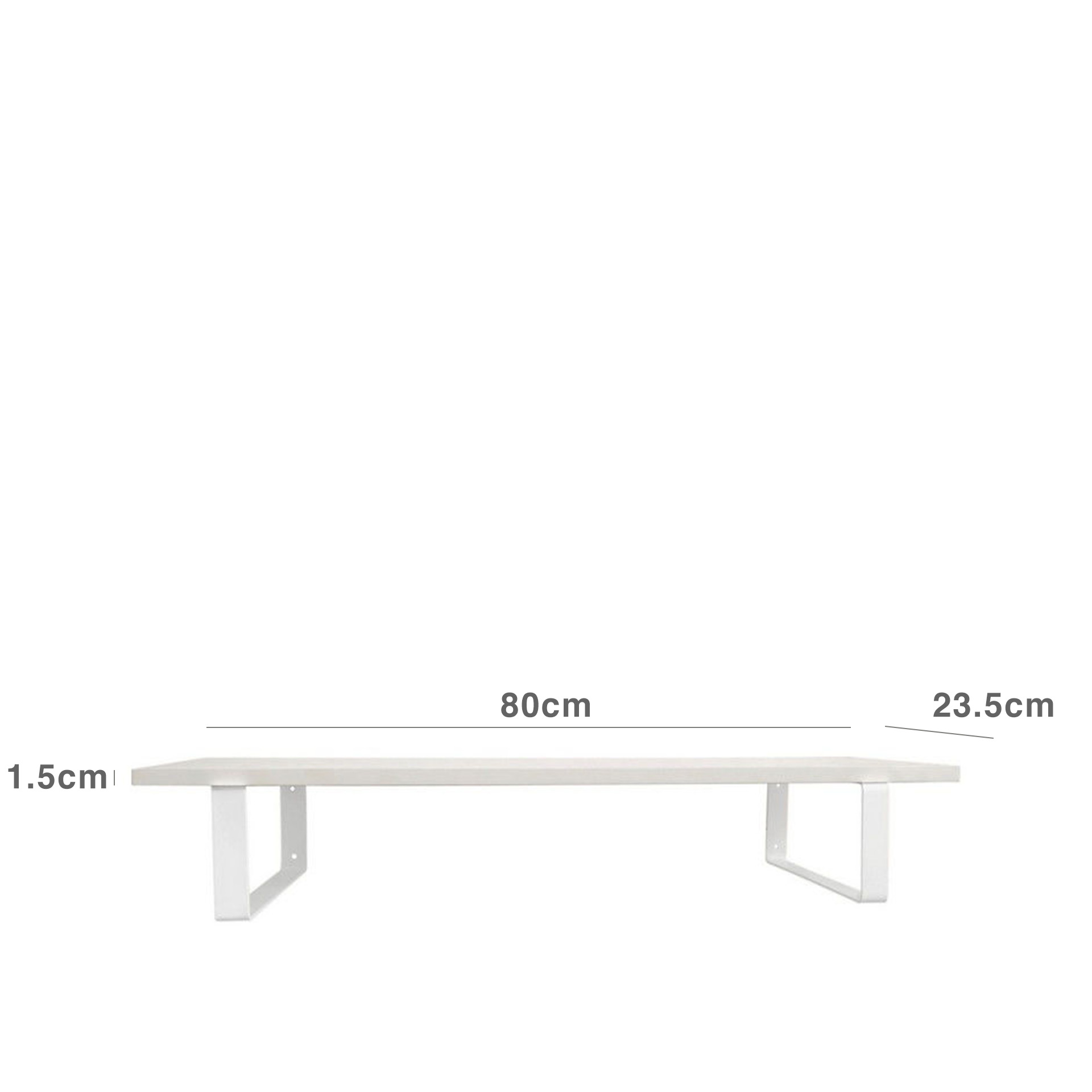 Estante Parede Branco 80X23.5X1.5CM