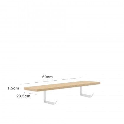 Estante Parede Castanho 60X23.5X1.5CM