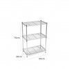 Estante 3 Níveis Metal 50X30X70cm Estante 3 Níveis Metal 50X30X70cm