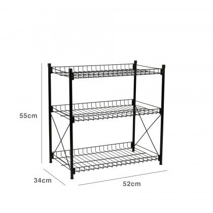Estante 3 Níveis Metal 52X34X55CM Estante 3 Níveis Metal 52X34X55CM