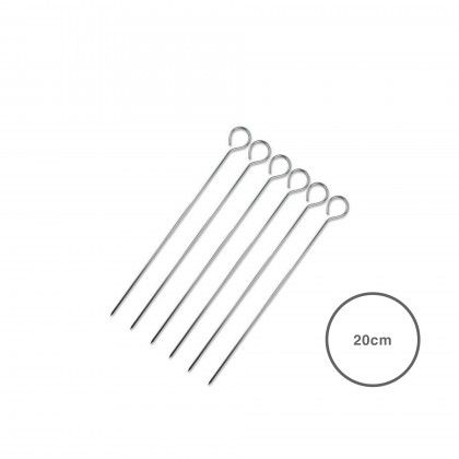 Espeto Metal 20CM Pack 6