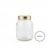 Frasco Hermtico Anna com Tampa Rosca Dourada 0.500ml