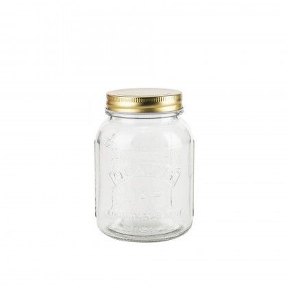 Frasco Hermtico Anna com Tampa Rosca Dourada 0.500ml