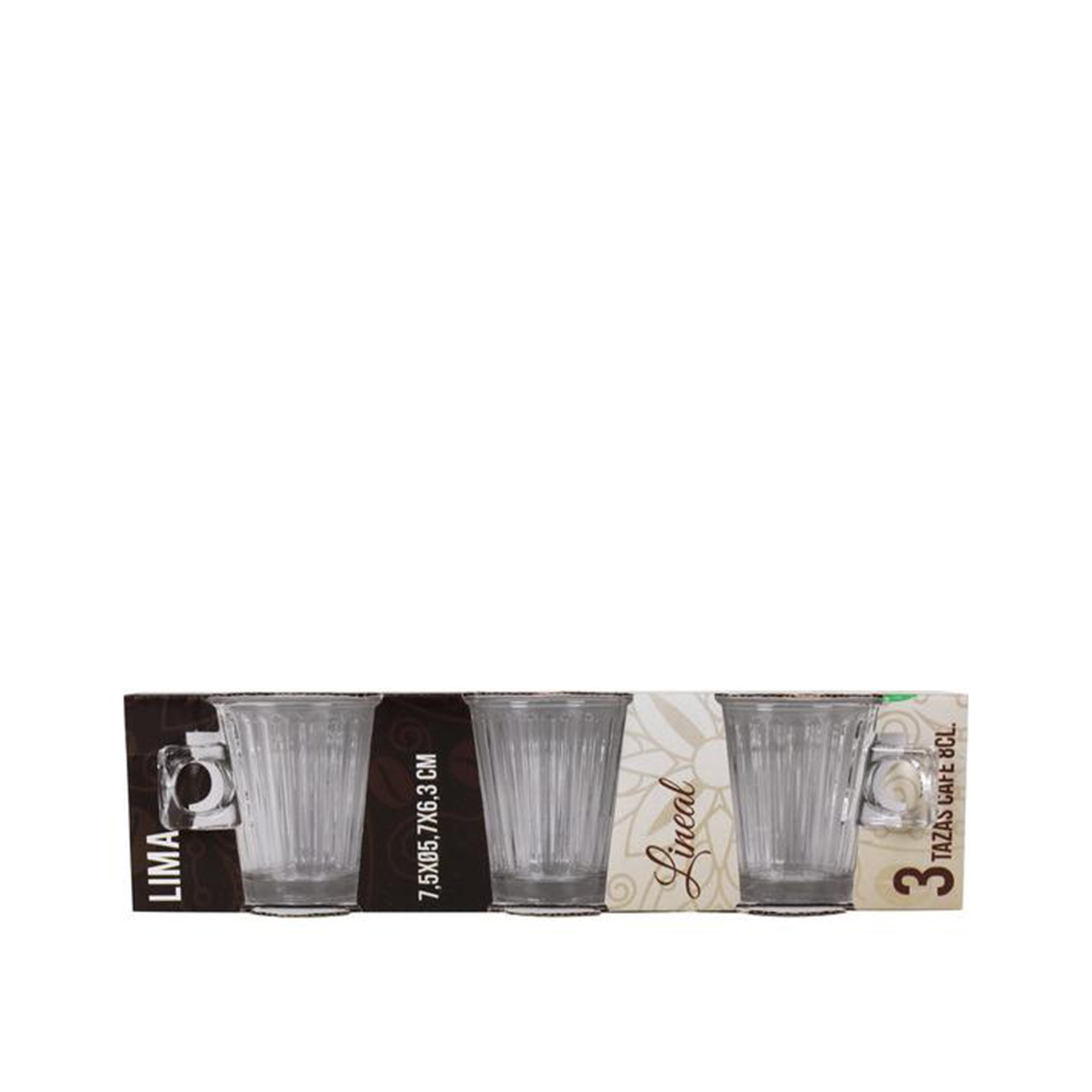Chávena Café Lima Lineal 8CL Pack 3