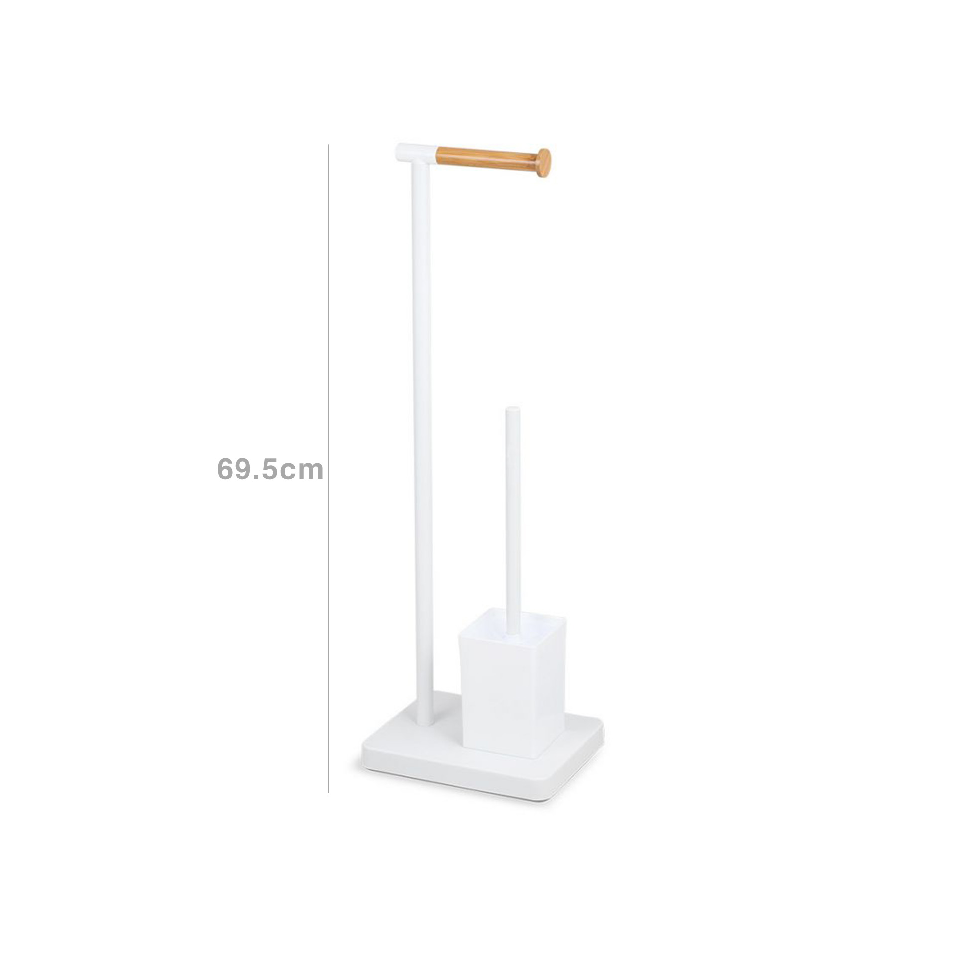 Suporte Rolo Papel Higiénico + Escovilhão Wc 23X18X69.5CM